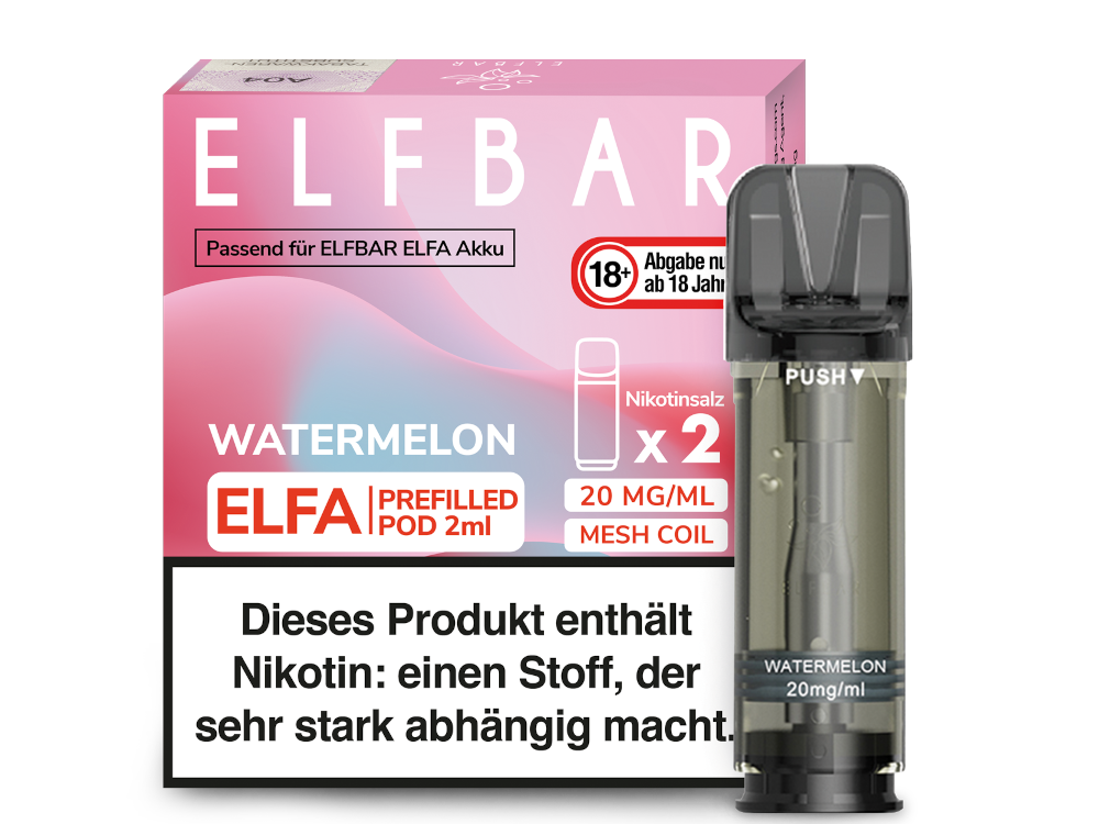 Elf Bar ELFA Prefilled Pod | 2 x 1ml | Watermelon wholesale B2B Elf Bar ELFA Prefilled Pod | 2 x 1ml | Watermelon wholesale B2B