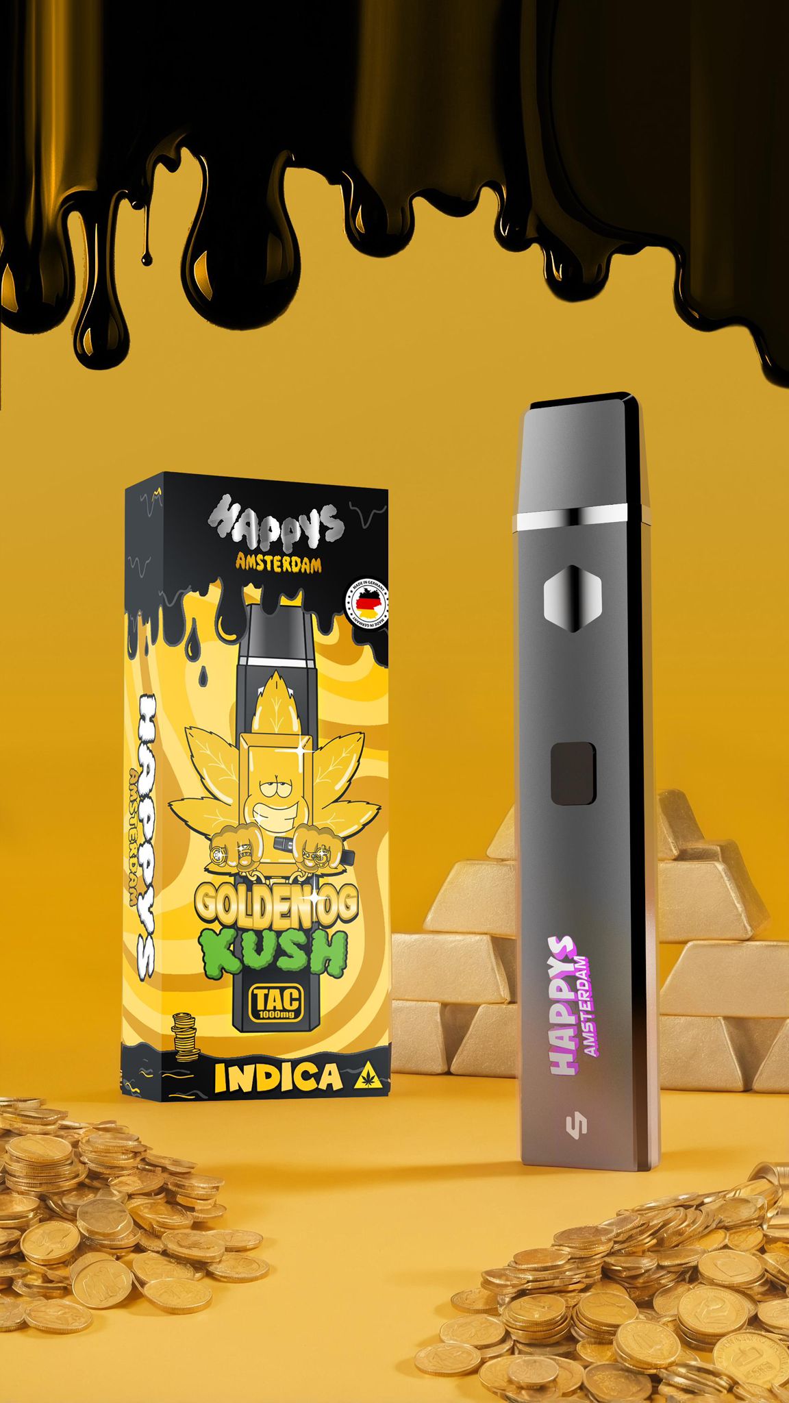 Happys Amsterdam TAC Golden OG Kush Wholesale Happys Amsterdam TAC Golden OG Kush Wholesale