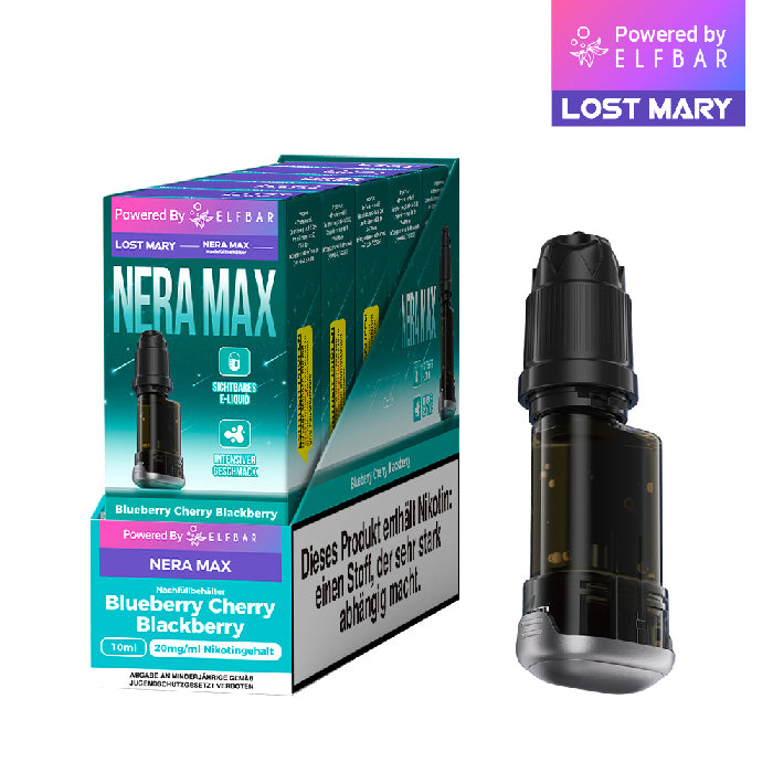 Lost Mary Nera Max | 15K Refill Container Blueberry Cherry Blackberry 5er Pack
