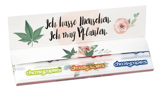 Ich hasse Menschen King Size Slim Papers | Choosypapers
