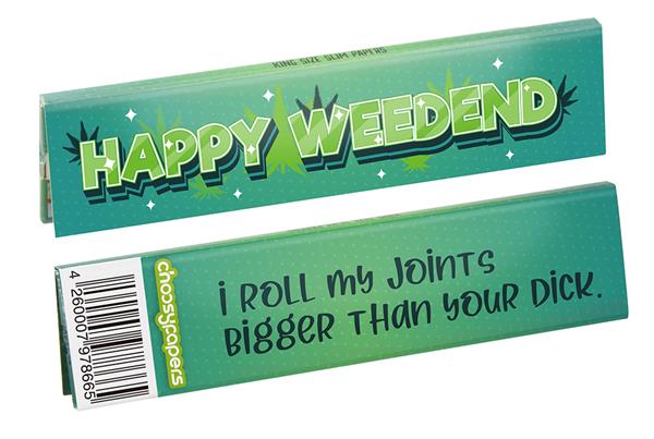 Happy Weedend King Size Slim Papers | Choosypapers