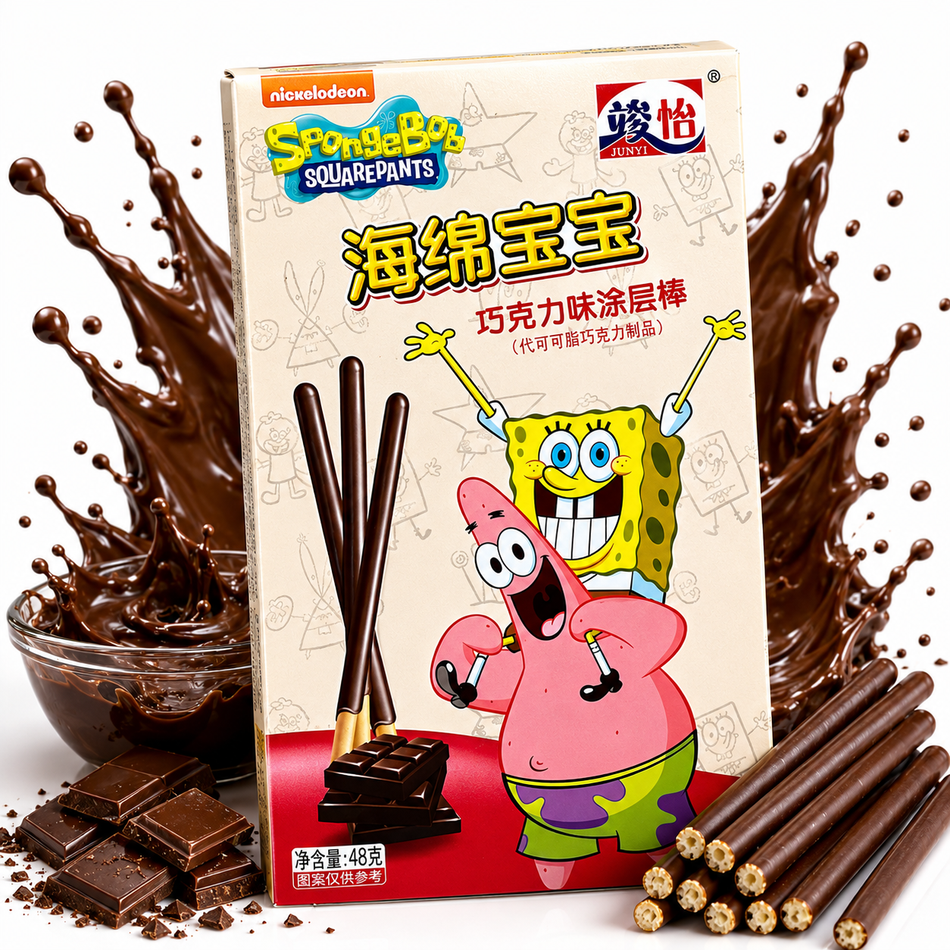 Spongebob Schwammkopf | Coated Stick Chocolate 48g