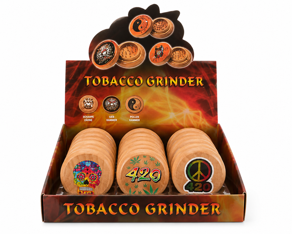 Wooden Grinder – Mixed Design Edition
