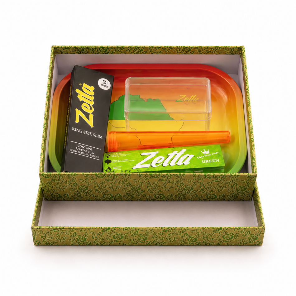 Gift Set With Rolling Tray Green