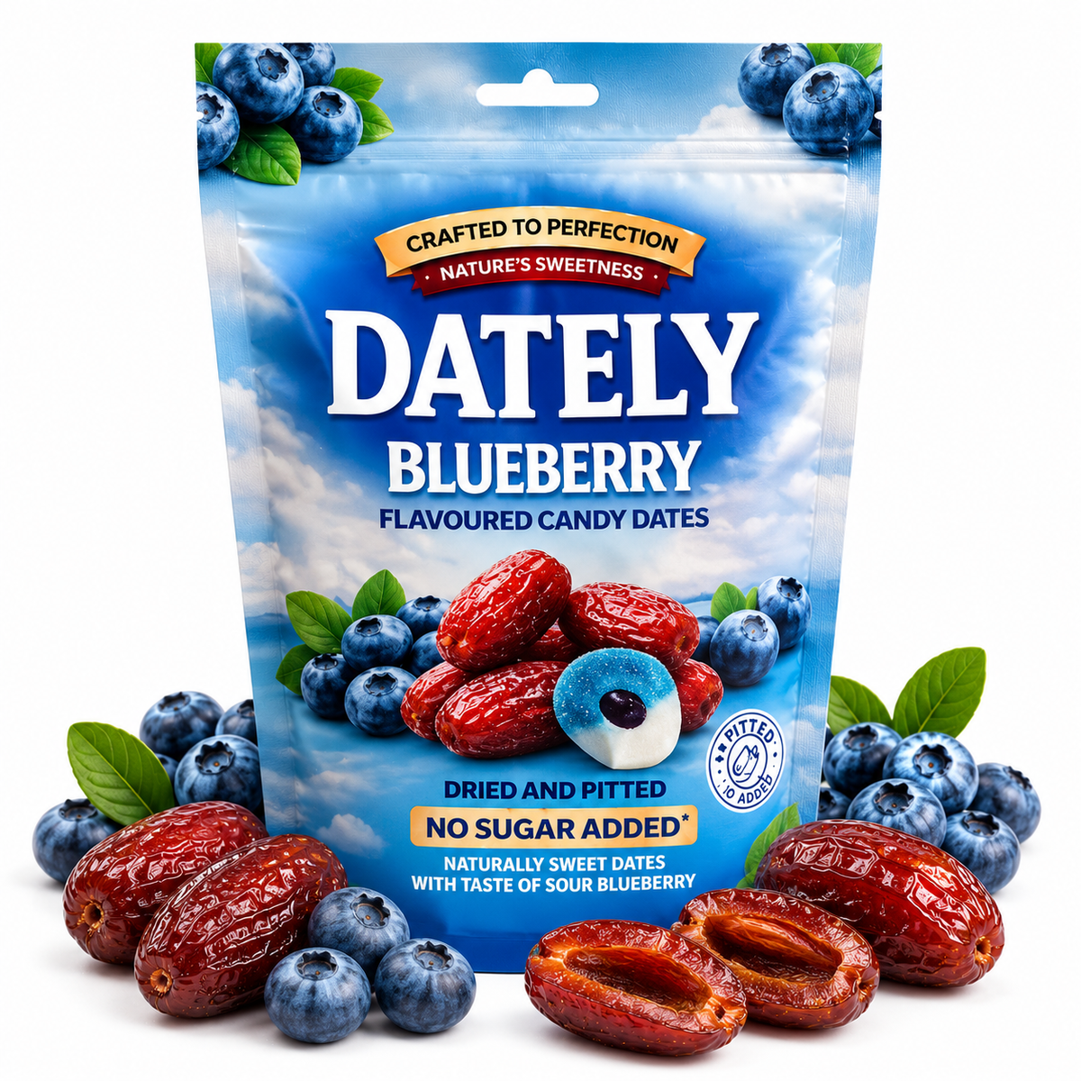 Dately Candy Dates Blueberry 100g grosshandel