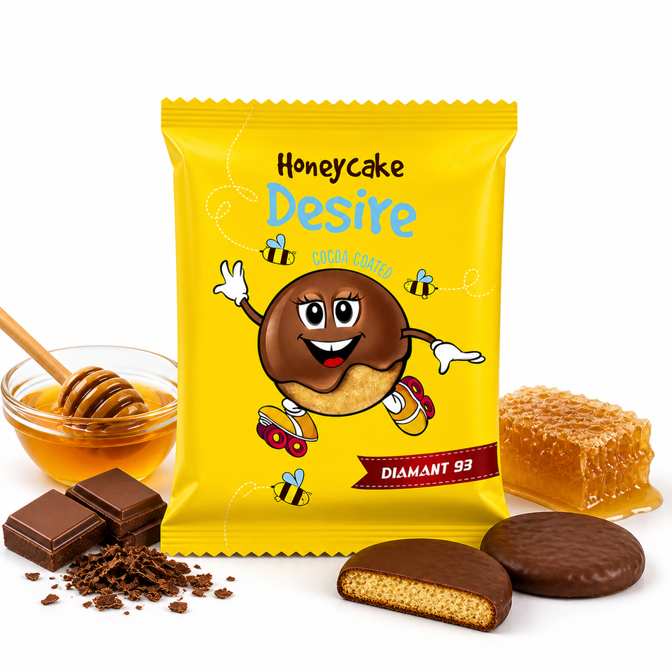 Desire Cocoa Coated Cake Honey 40g grosshandel