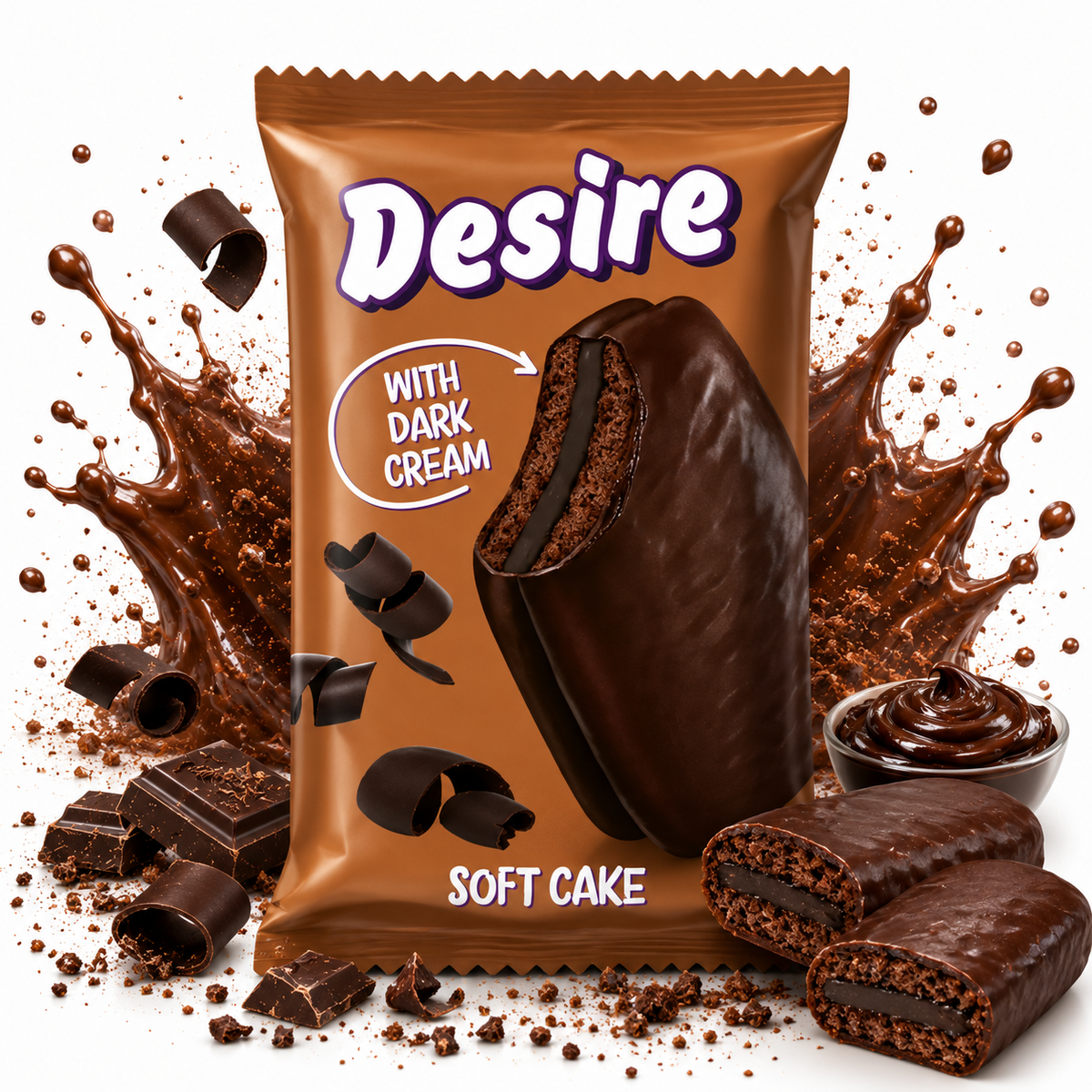 Desire Soft Cake Dark Cream 50g grosshandel