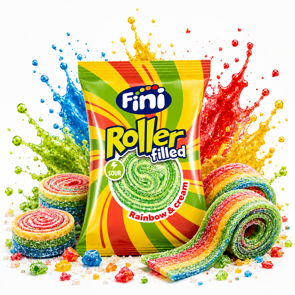 FINI | filled Roller Rainbow 20g grosshandel