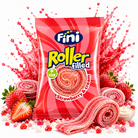 FINI | filled Roller Strawberry 20g grosshandel