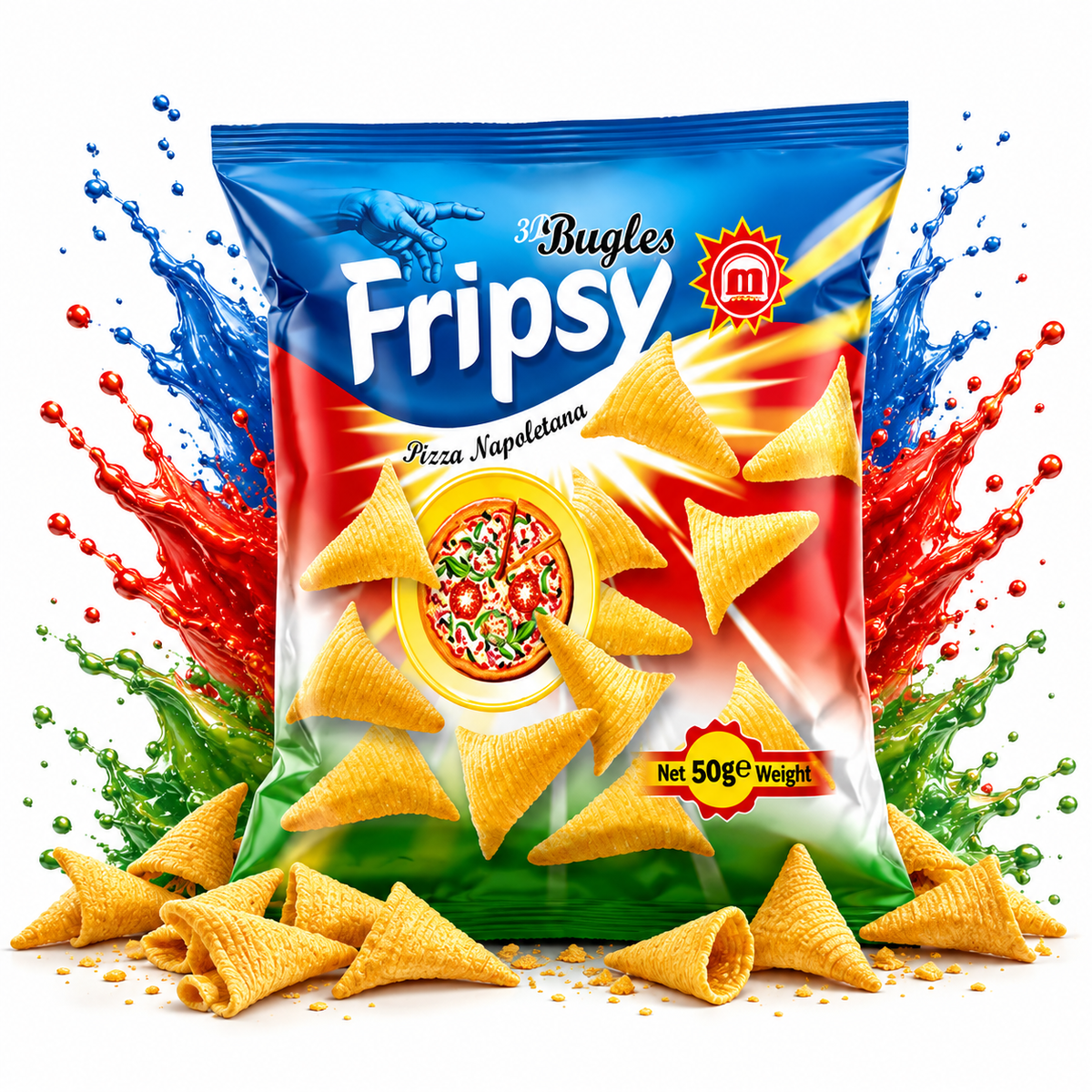 Fripsy | Bugles | Pizza Napolitana 50g grosshandel