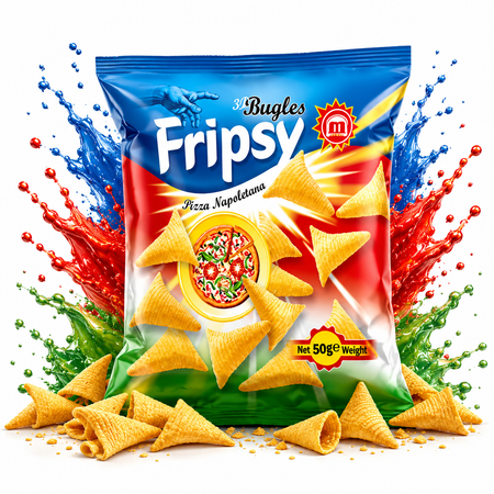 Fripsy | Bugles | Pizza Napolitana 50g grosshandel