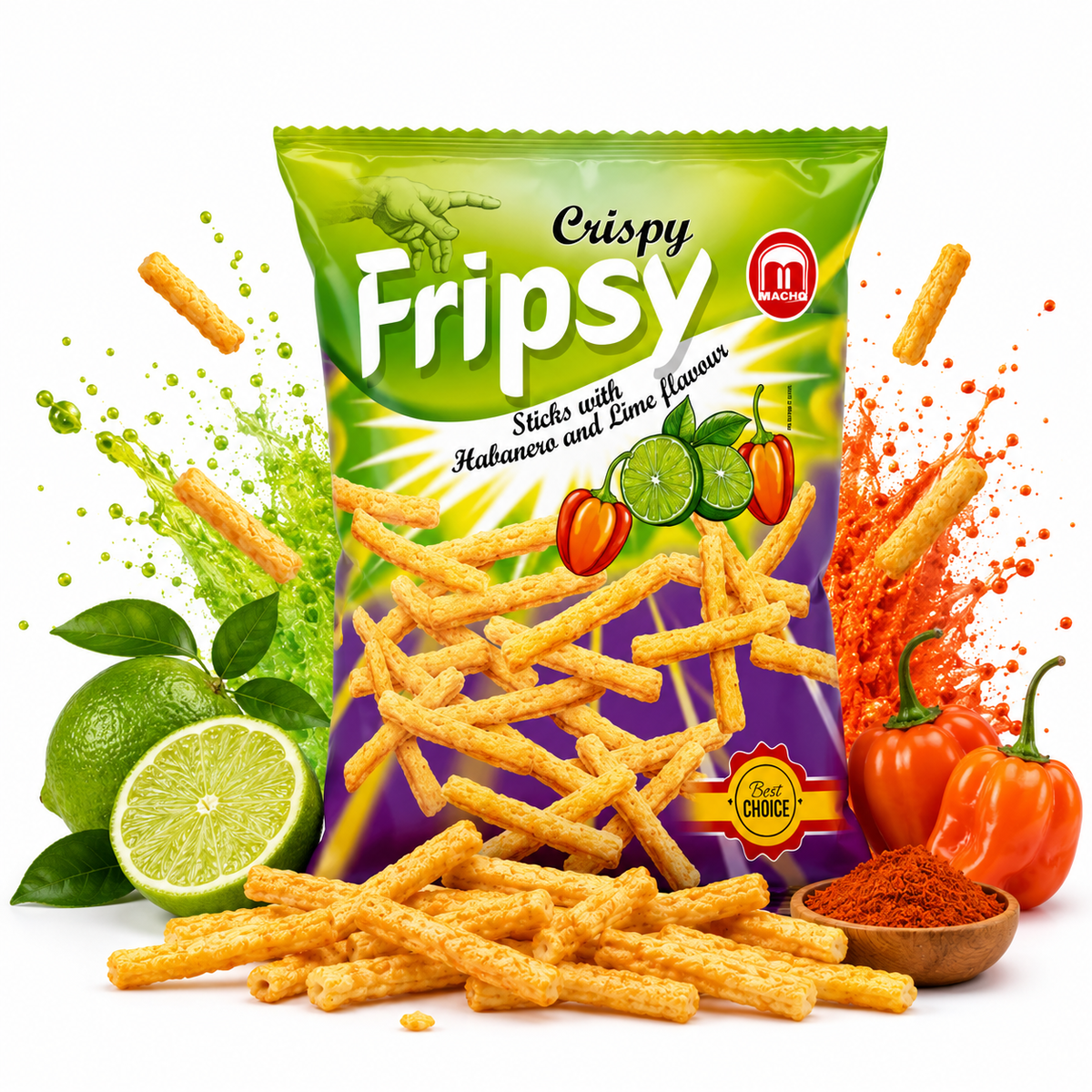 Fripsy | Sticks | Habanero Lime 50g grosshandel