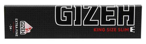 Extra Fine Black King Size Slim Papers | GIZEH