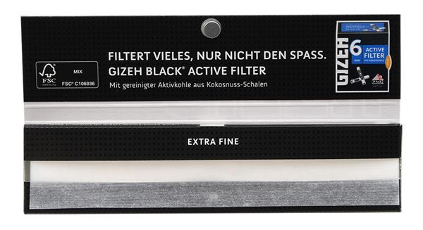 Extra Fine Black King Size Slim Papers | GIZEH