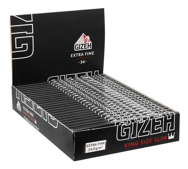 Extra Fine Black King Size Slim Papers von GIZEH im Großhandel B2B günstig kaufen