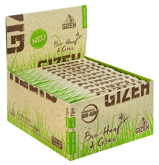 Hanf & Gras King Size Slim Papers + Tips Zigarettenpapier von GIZEH im Großhandel B2B günstig kaufen
