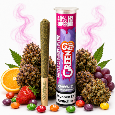 Green8 Pre-Rolls | 40% H2 Superior | Skittlez 1,2g grosshandel