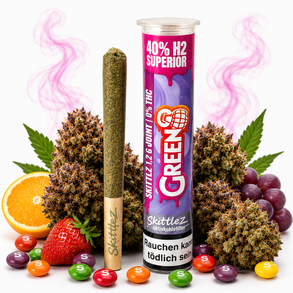 Green8 Pre-Rolls | 40% H2 Superior | Skittlez 1,2g grosshandel