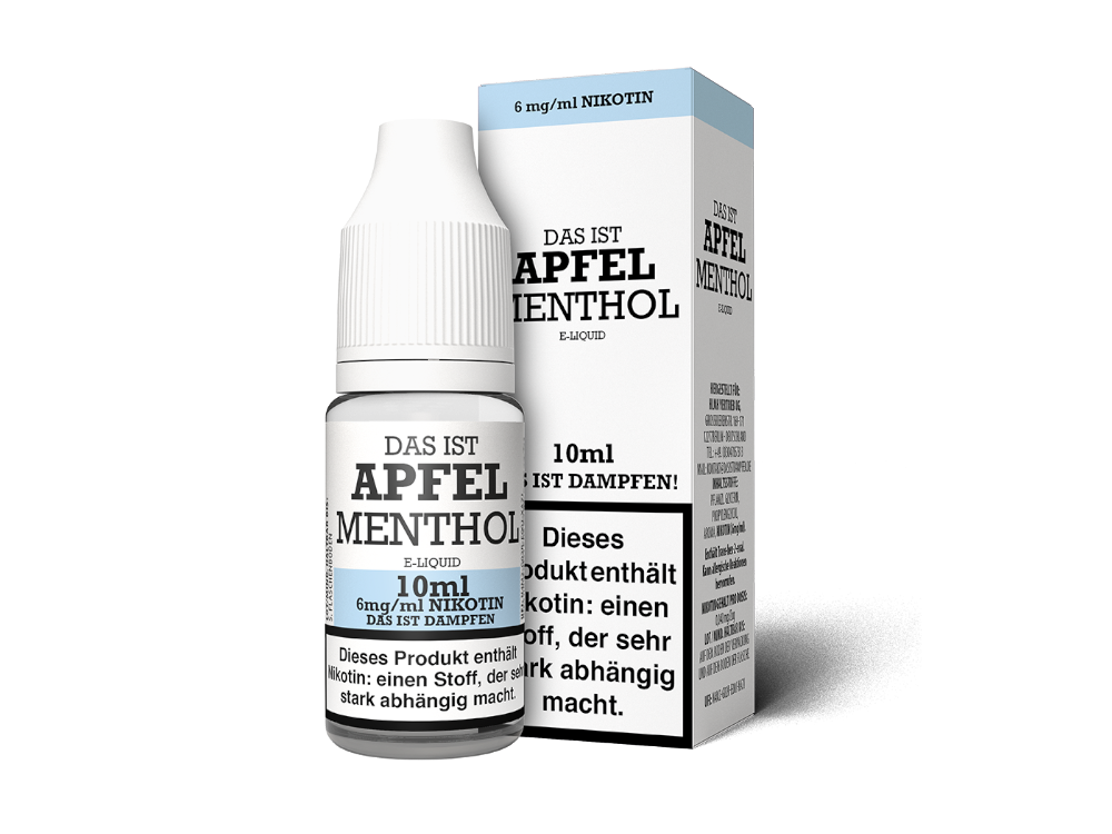 Das ist Dampfen - Apfel Menthol E-Zigaretten Liquid