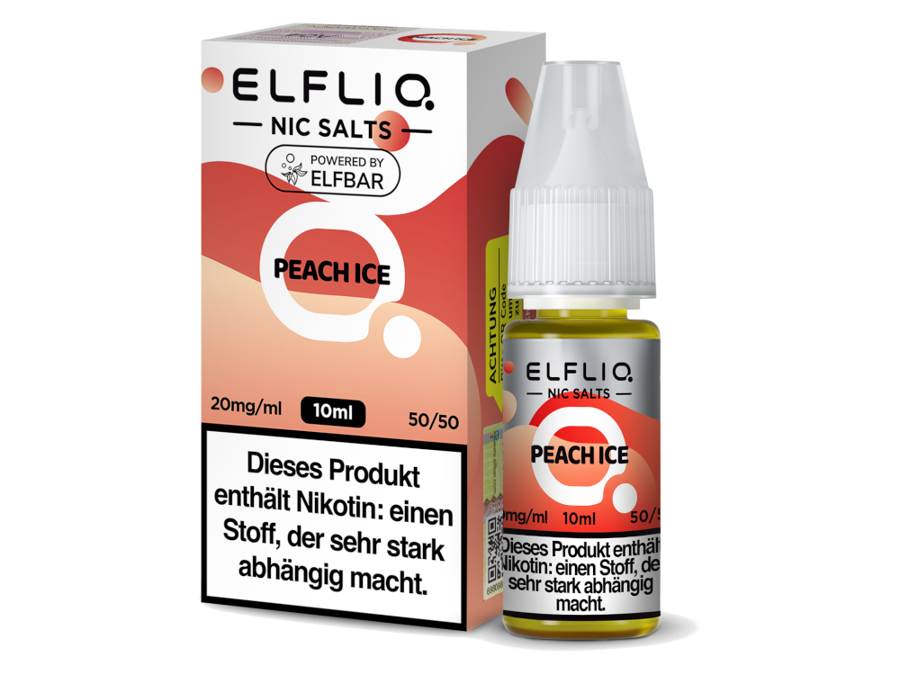 ELFLIQ | Peach Ice | Nikotinsalz Liquid | 10ml