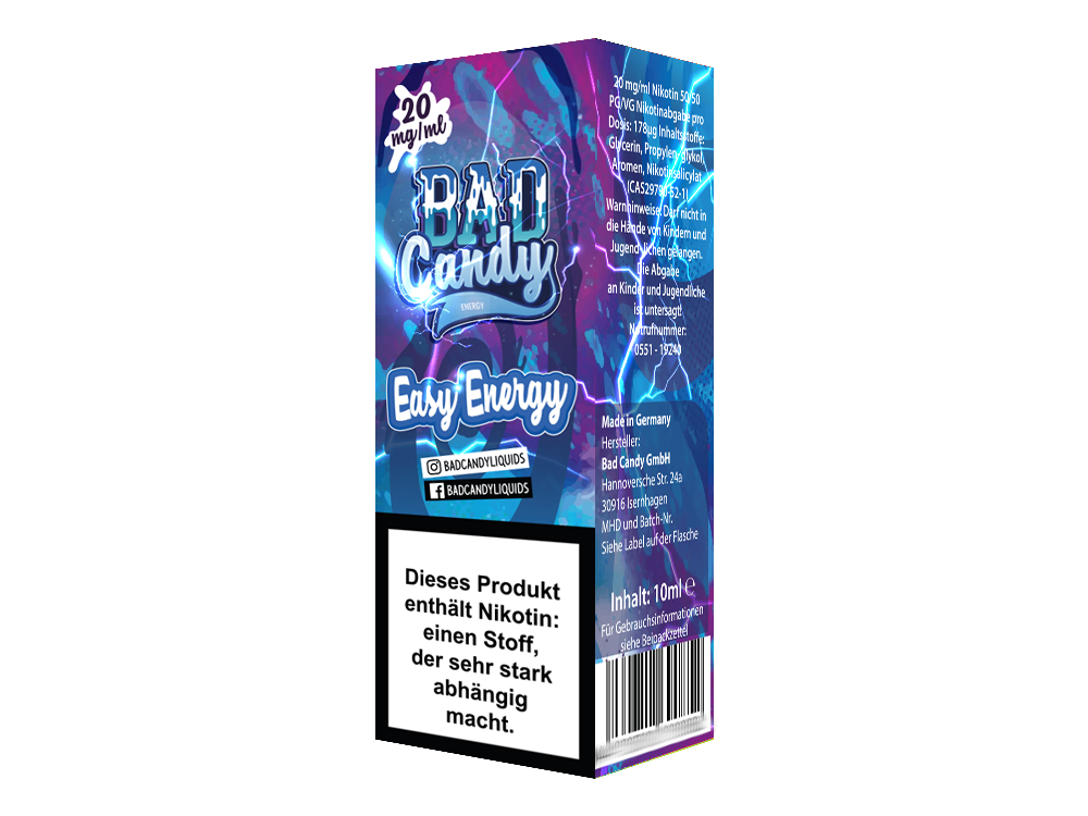 Bad Candy - Easy Energy - Nikotinsalz Liquid