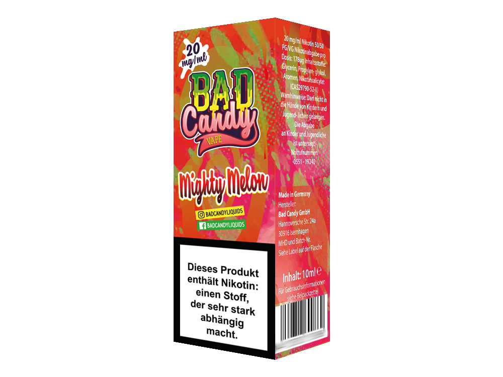 Bad Candy - Mighty Melon - Nikotinsalz Liquid