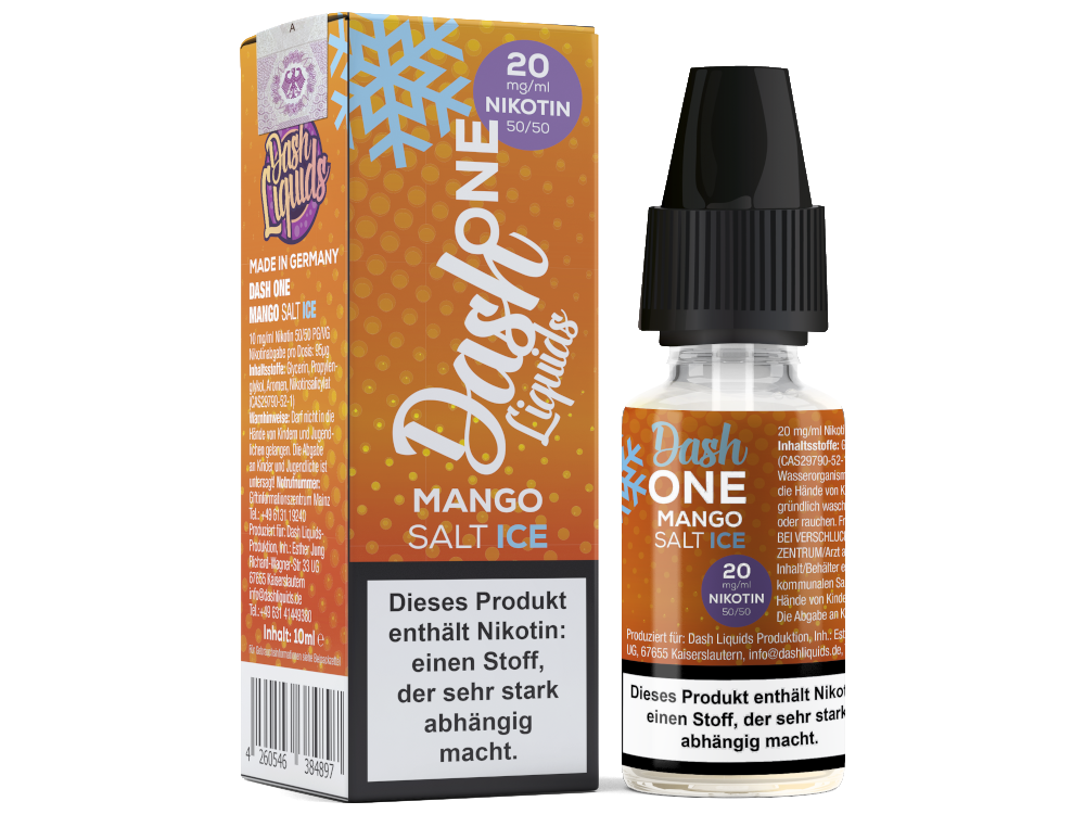 Dash Liquids - One - Mango Ice - Nikotinsalz Liquid