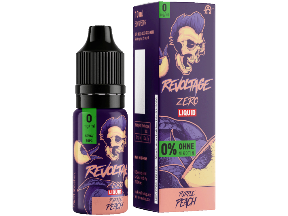 Revoltage - Tobacco Gold - Hybrid Nikotinsalz Liquid - Purple Peach
