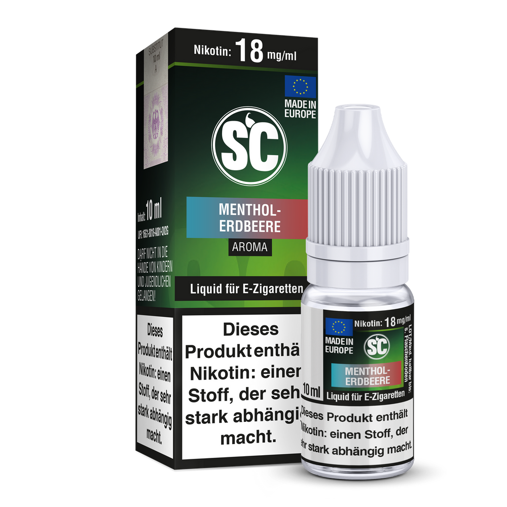 SC - Menthol-Erdbeere E-Zigaretten Liquid