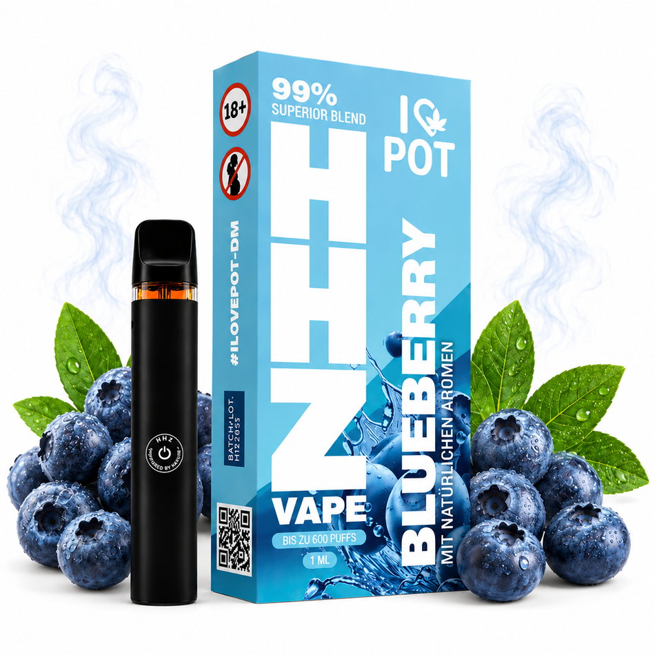 I LOVE POT HHZ VAPE | Blueberry 1ml grosshandel