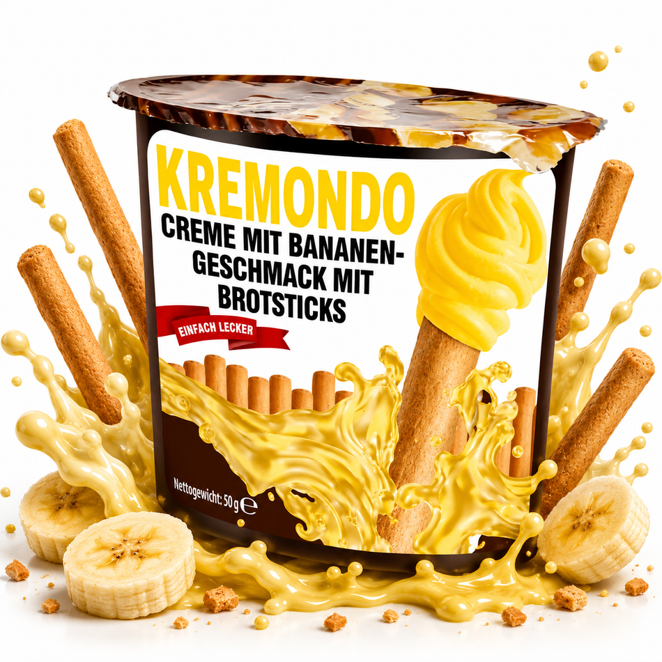 Kremondo | Brotsticks Bananencreme 50g grosshandel