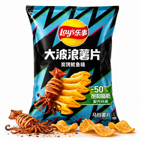 Lay’s Wave Chips | Gegrillter Tintenfisch grosshandel