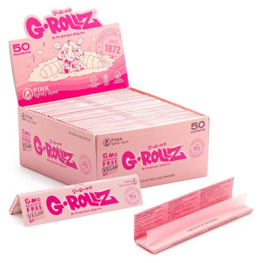 Lightly Dyed Pink King Size Papers von G-ROLLZ Großhandel B2B