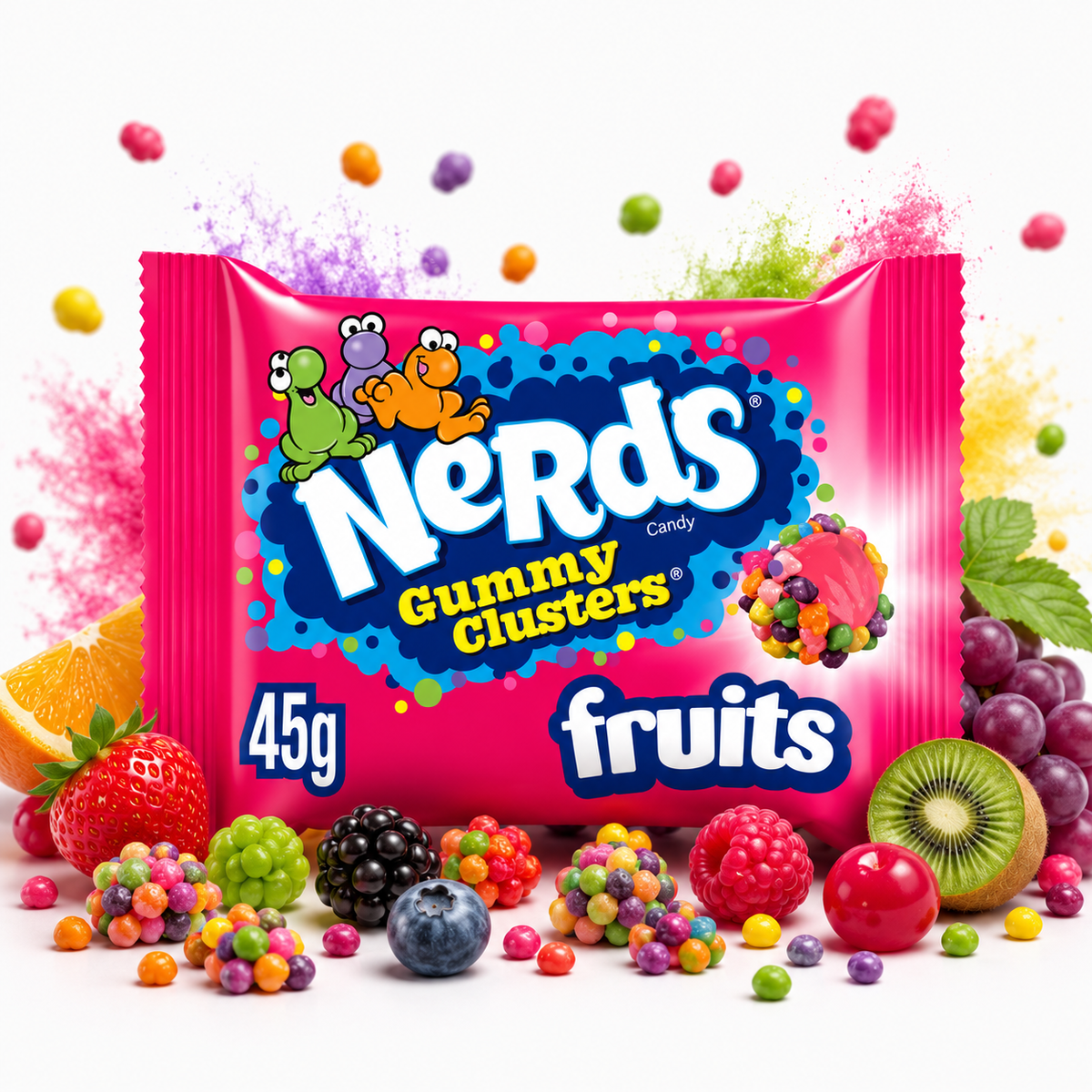 Nerds Gummy Clusters | Fruits 45g grosshandel