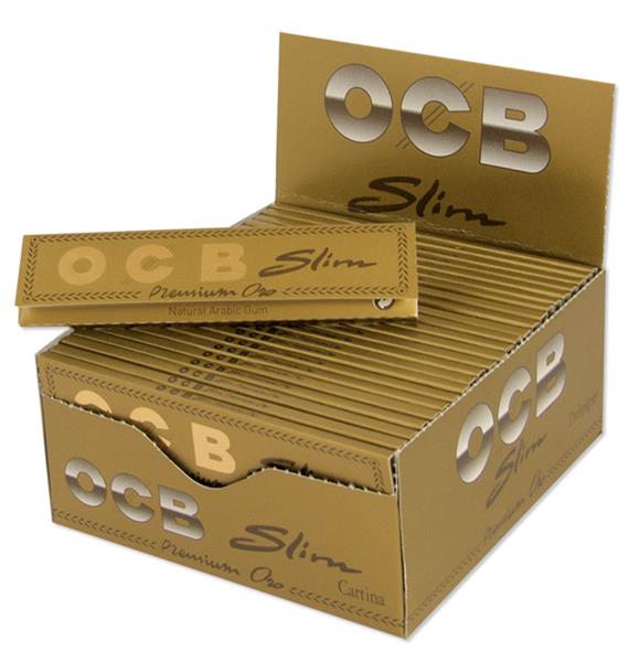 Gold "Oro" Premium Long Slim Papers OCB Großhandel B2B