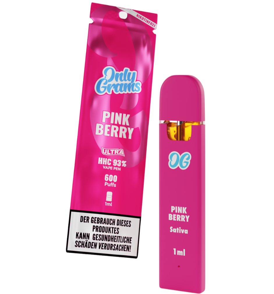 Only Grams HHC Vape 1ml 93% ULTRA Pink Berry Großhandel B2B