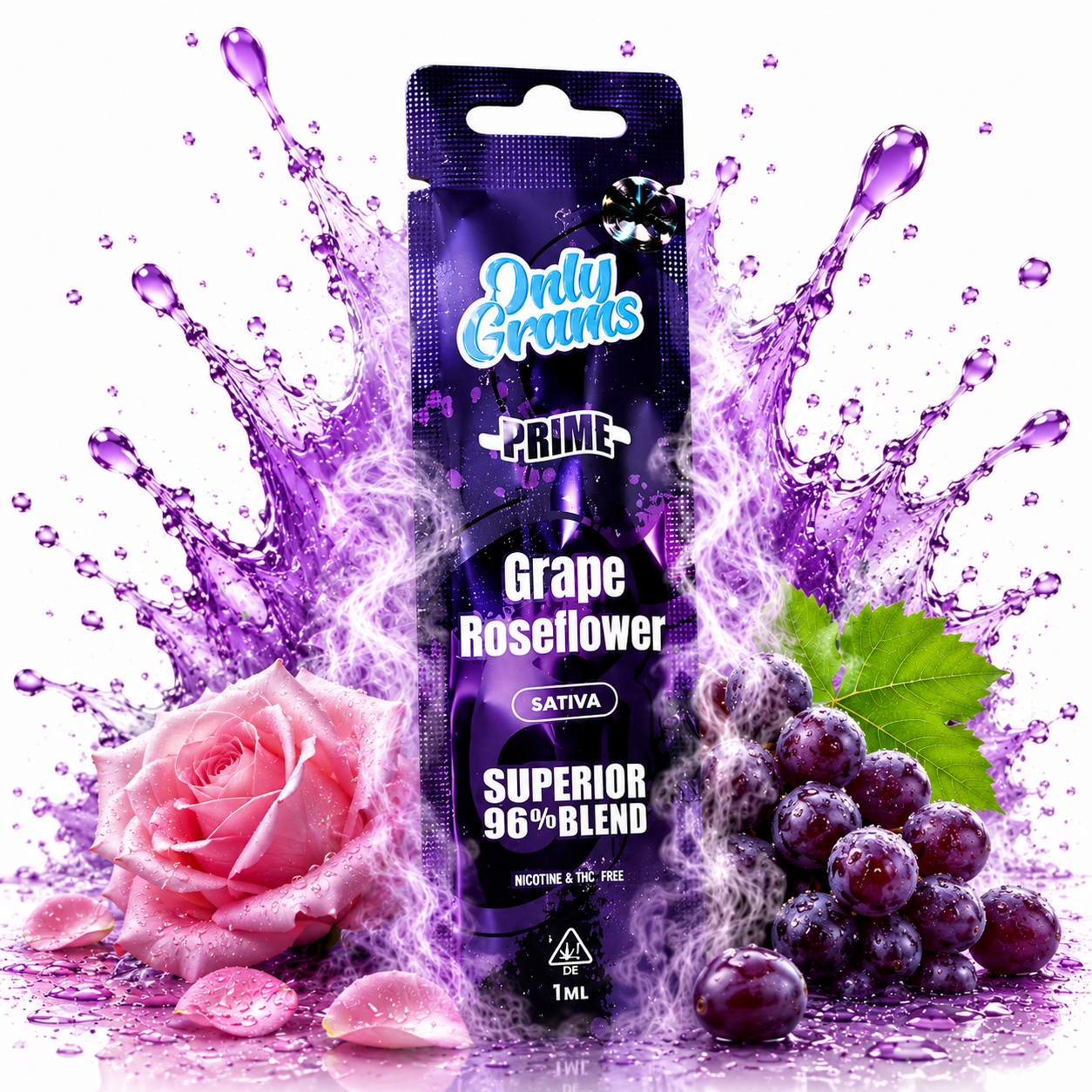 OnlyGrams® | Superior Blend 96% | Grape Roseflower grosshande