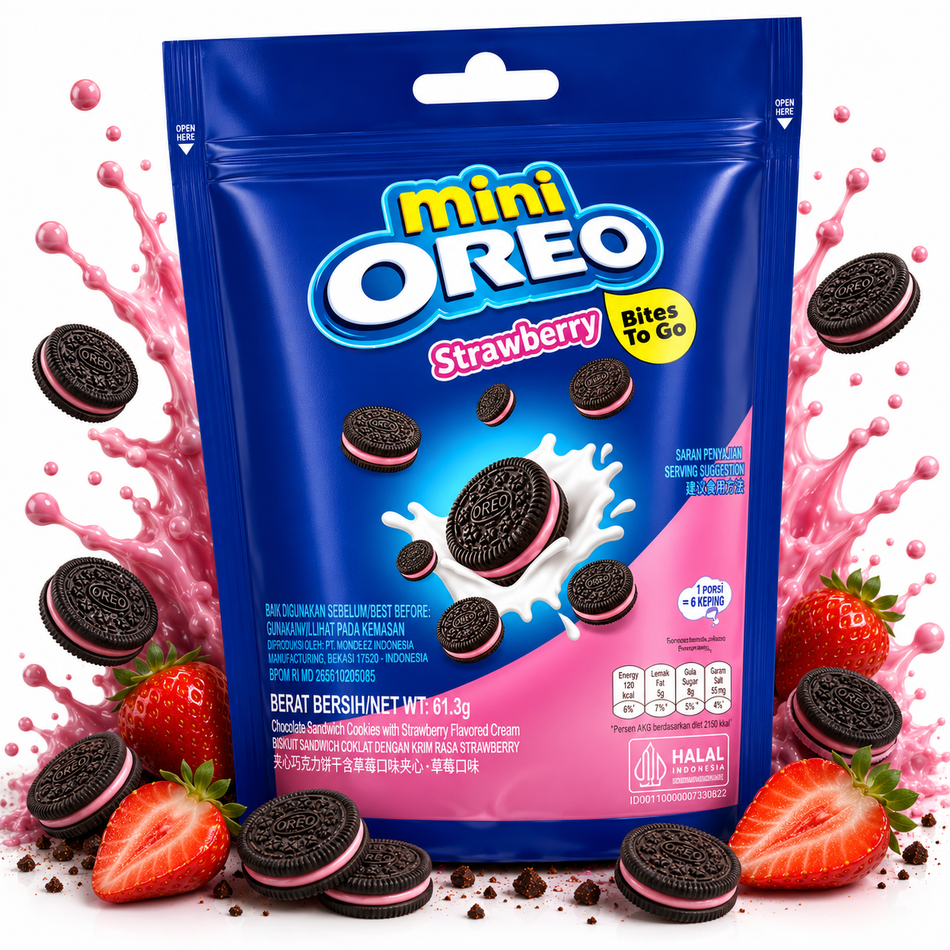 Oreo | Minis Strawberry 58,4g grosshandel
