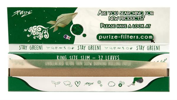 King Size Slim Unbleached Papers | 40er Box | PURIZE®