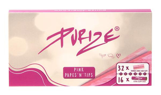 Papers & Tips King Size Slim Papers & Extra Slim Filter | 12er Box | PURIZE®