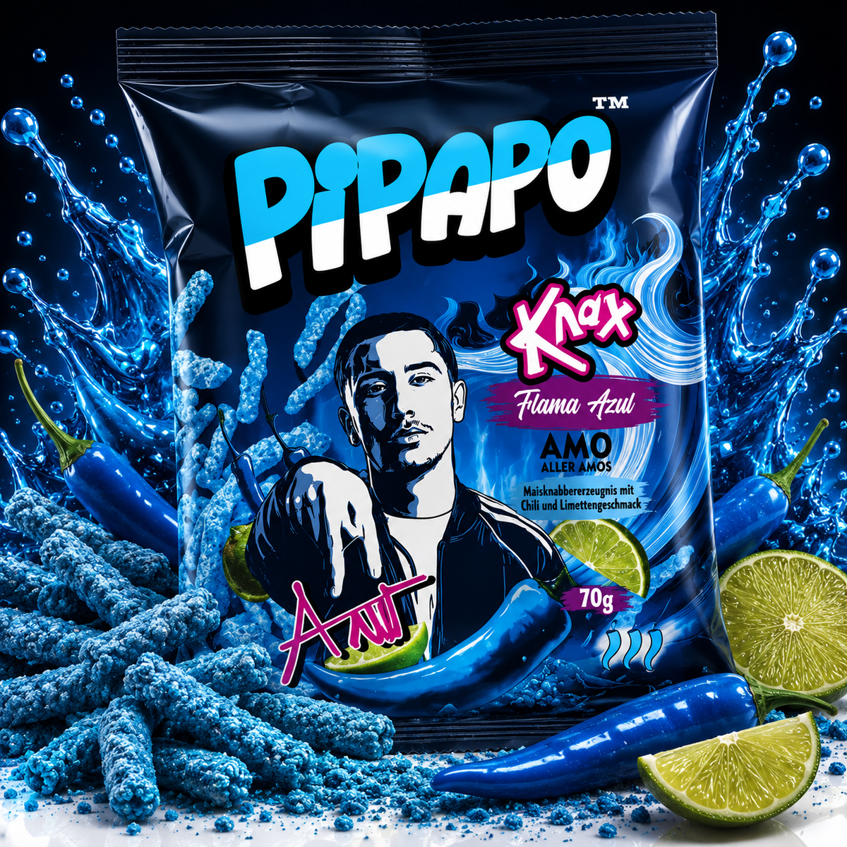Pipapo | Knax |  Flama Azul 70g grosshandel
