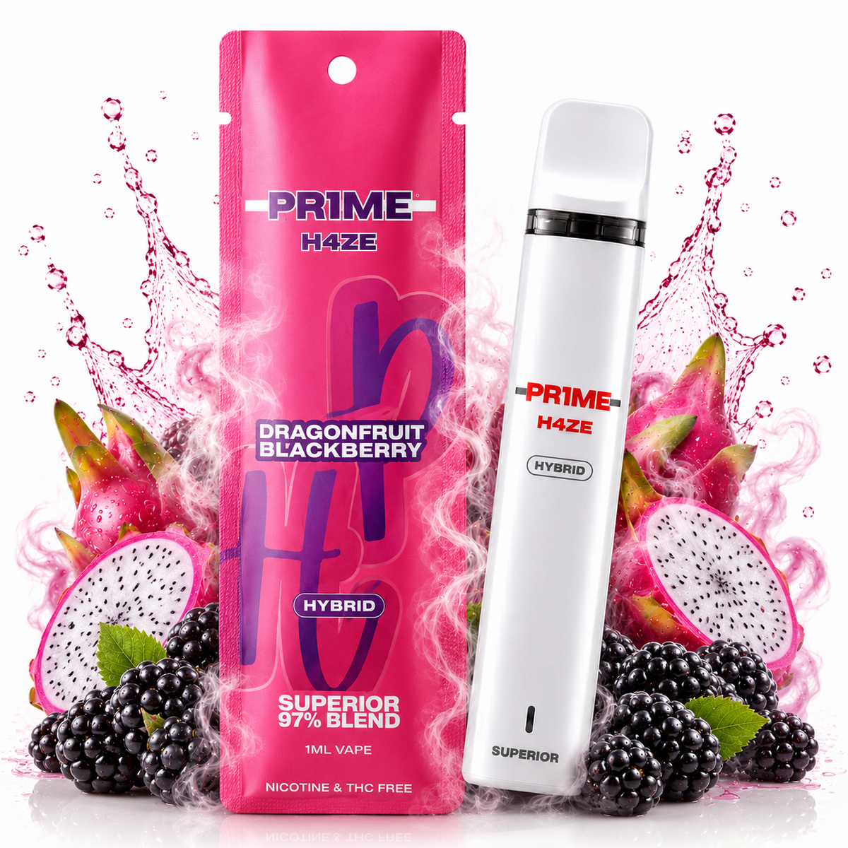 Pr1me H4ze | 97% Superior Blend | Dragonfruit Blackberry grosshandel