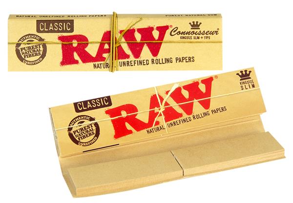 Classic KS Slim Connoisseur Papers + Filtertips | RAW