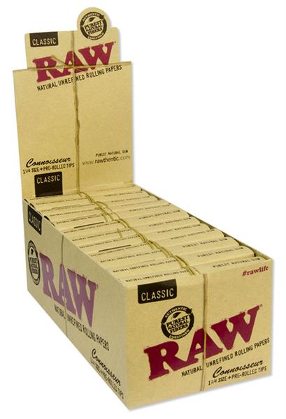 Classic Connoisseur 1 1/4 Papers + Prerolled Filtertips RAW Großhandel B2B
