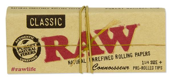 Classic Connoisseur 1 1/4 Papers + Prerolled Filtertips | RAW