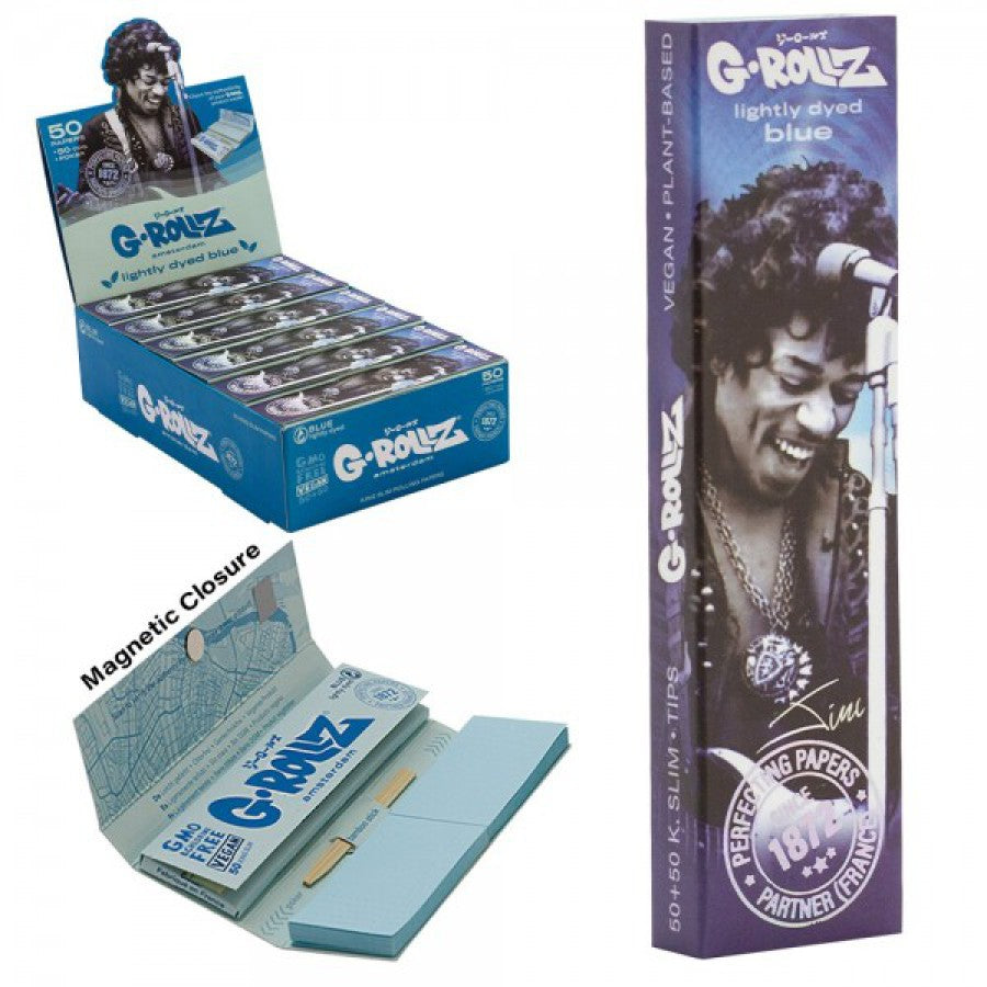 Radio Days 'Blue Spark' Unbleached Pink King Size Papers | G-Rollz Großhandel B2B