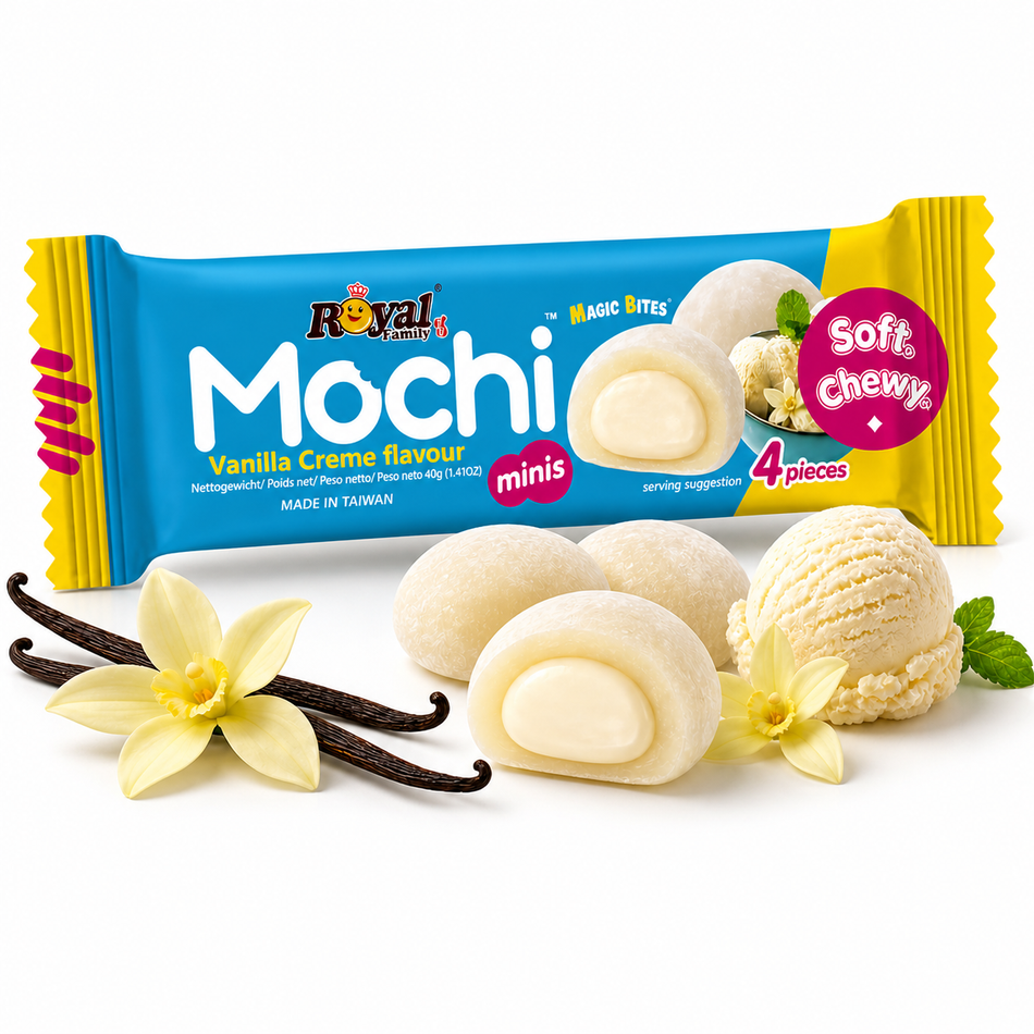 Royal Family Mochi Riegel Vanilla Creme 40g grosshandell