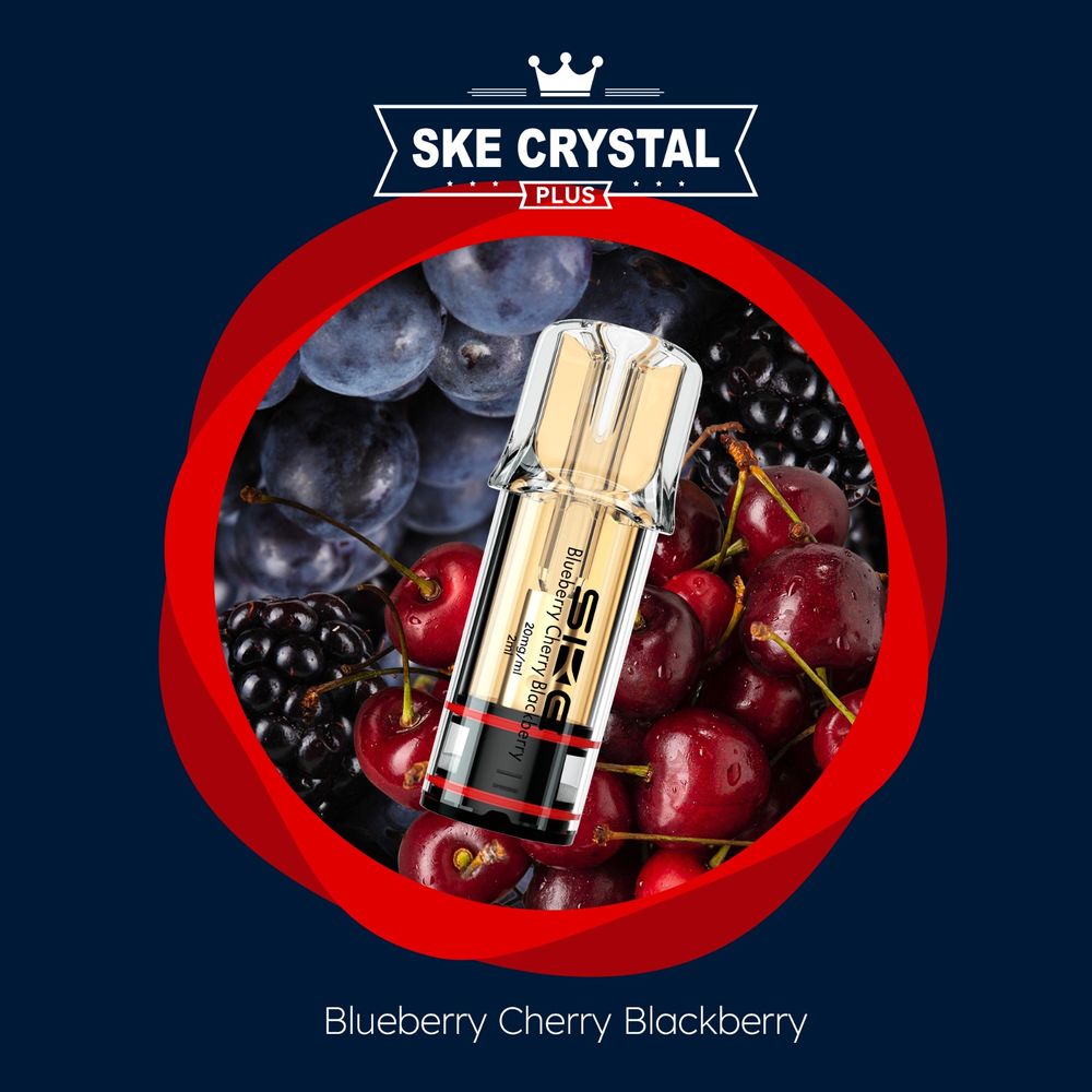 SKE Crystal Bar Plus Pods Blueberry Cherry Blackberry im Großhandel kaufen
