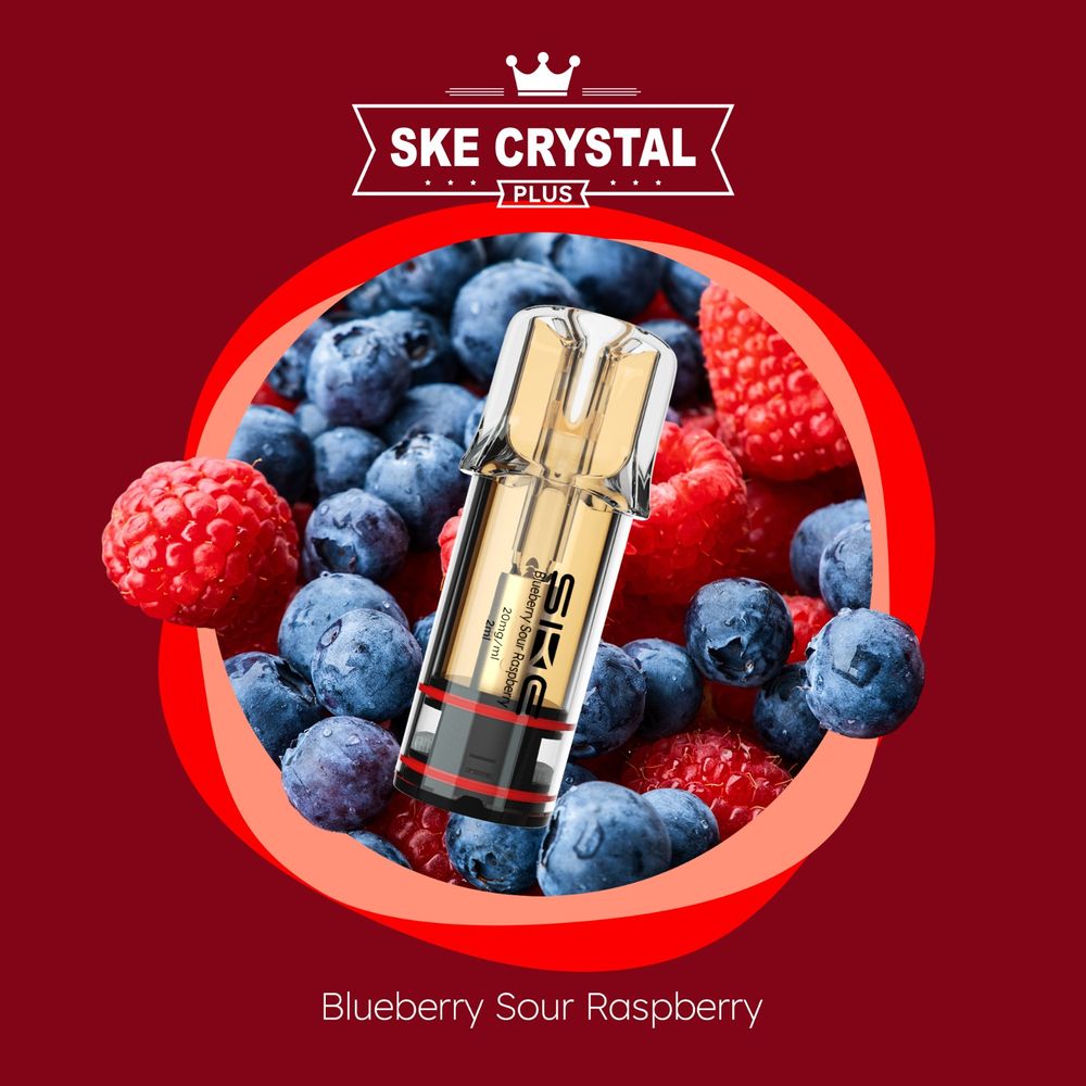 SKE Crystal Bar Plus Pods Blueberry Sour Rasperry im Großhandel kaufen
