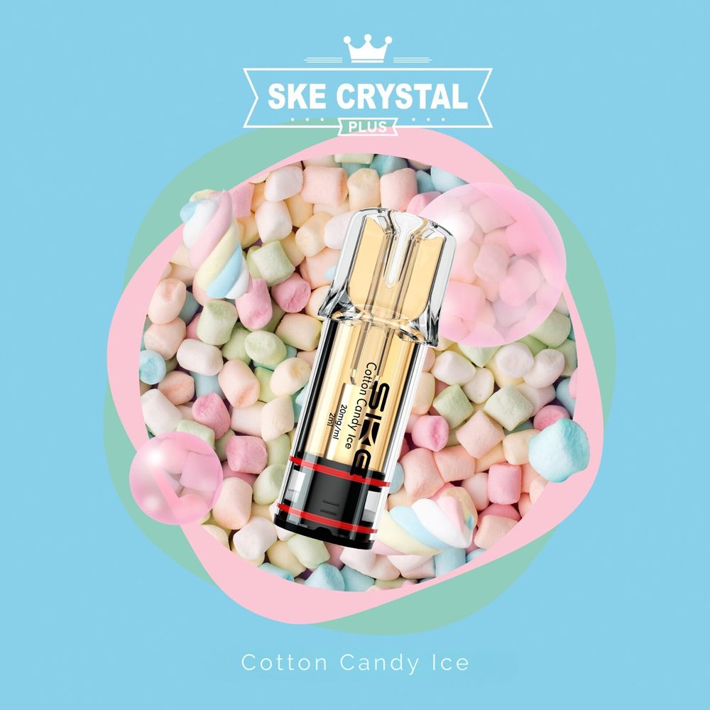 SKE Crystal Bar Plus Pods Cotton Candy Ice im Großhandel kaufen